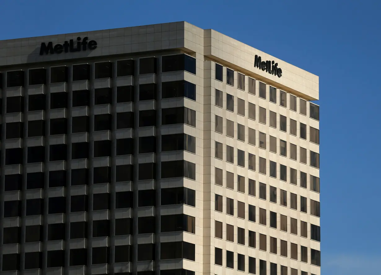 A MetLife Inc building is shown in Irvine, California