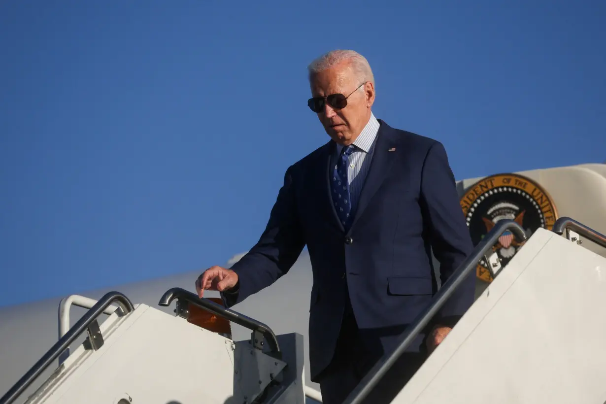 U.S. President Biden departs O'Hare International Airport en route to Chicago Midway International Airport