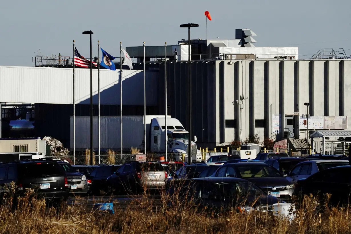 FILE PHOTO: JBS USA Worthington pork plant as COVID-19 cases surge in Minnesota