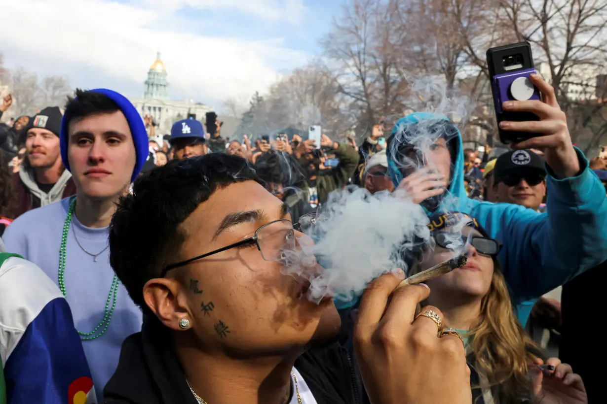 FILE PHOTO: A 4/20 event in Denver