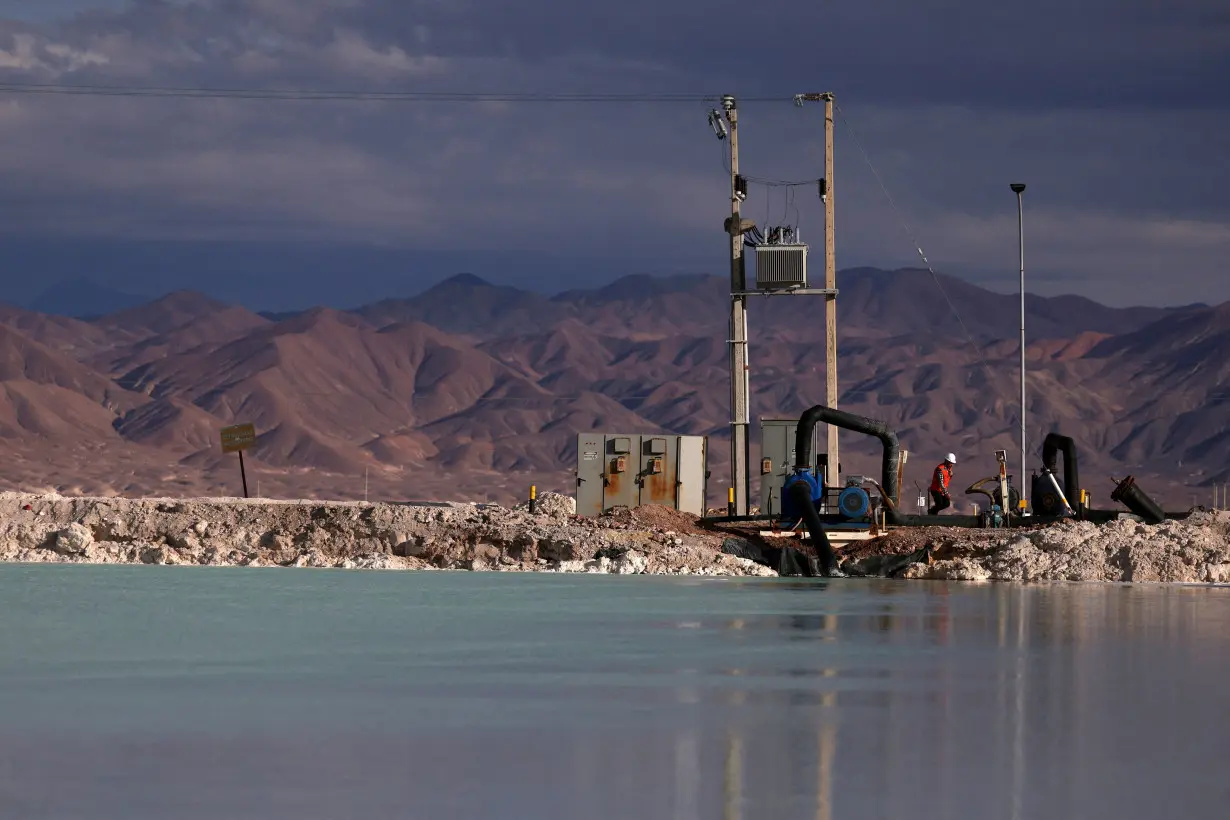 FILE PHOTO: Atacama Desert salt flats, lithium deposit spots, in Chile