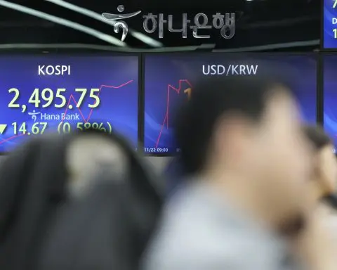 Stock market today: Asian shares slip following a weak close on Wall Street