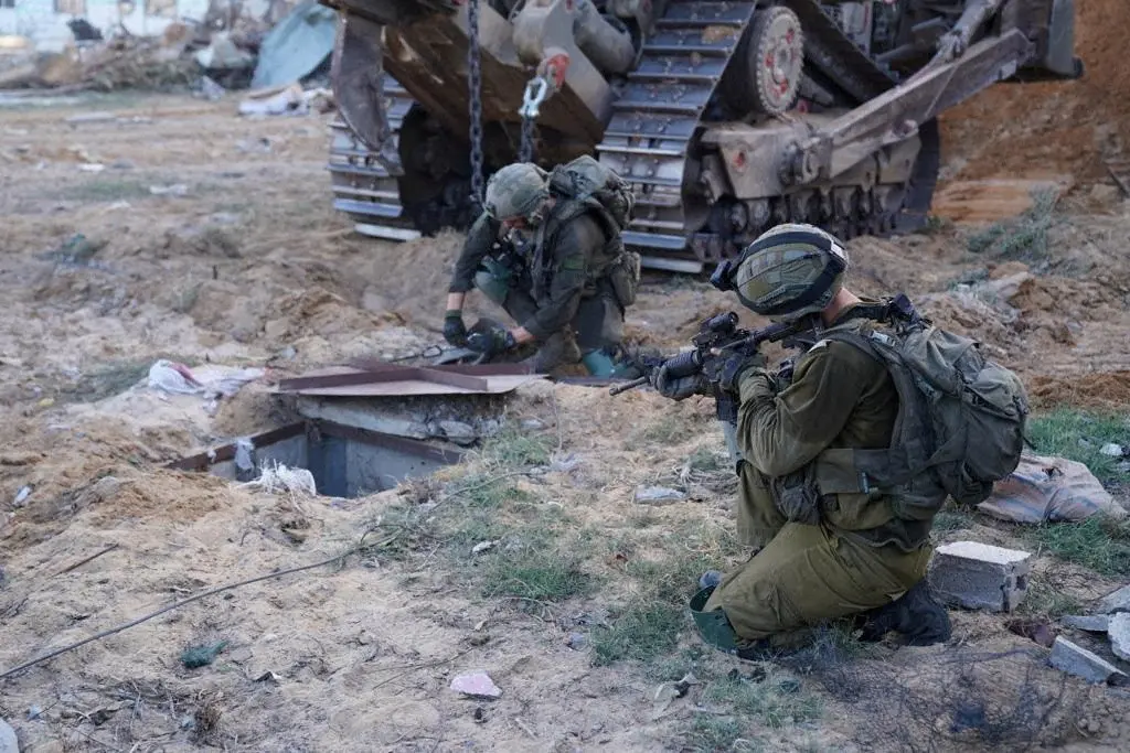 FILE PHOTO: Israeli army handout image shows ground operation in location given as Gaza