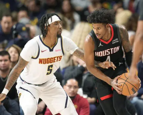 Jokic's triple-double lifts Nuggets past Rockets 134-124 in Murray's return