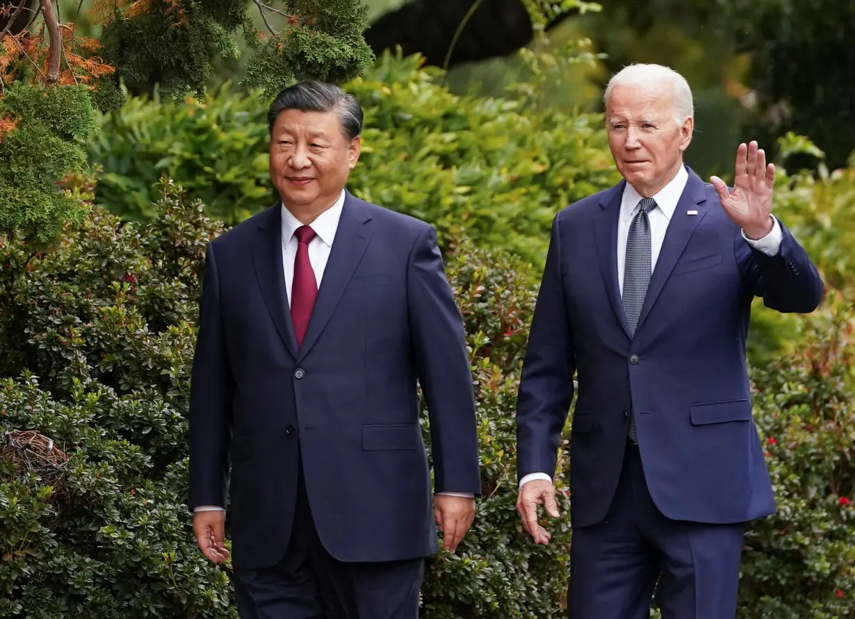 U.S. President Joe Biden meets with Chinese President Xi Jinping on the sidelines of APEC summit, in Woodside