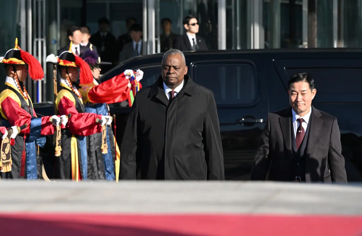 U.S. Secretary of Defense Lloyd Austin visits Seoul