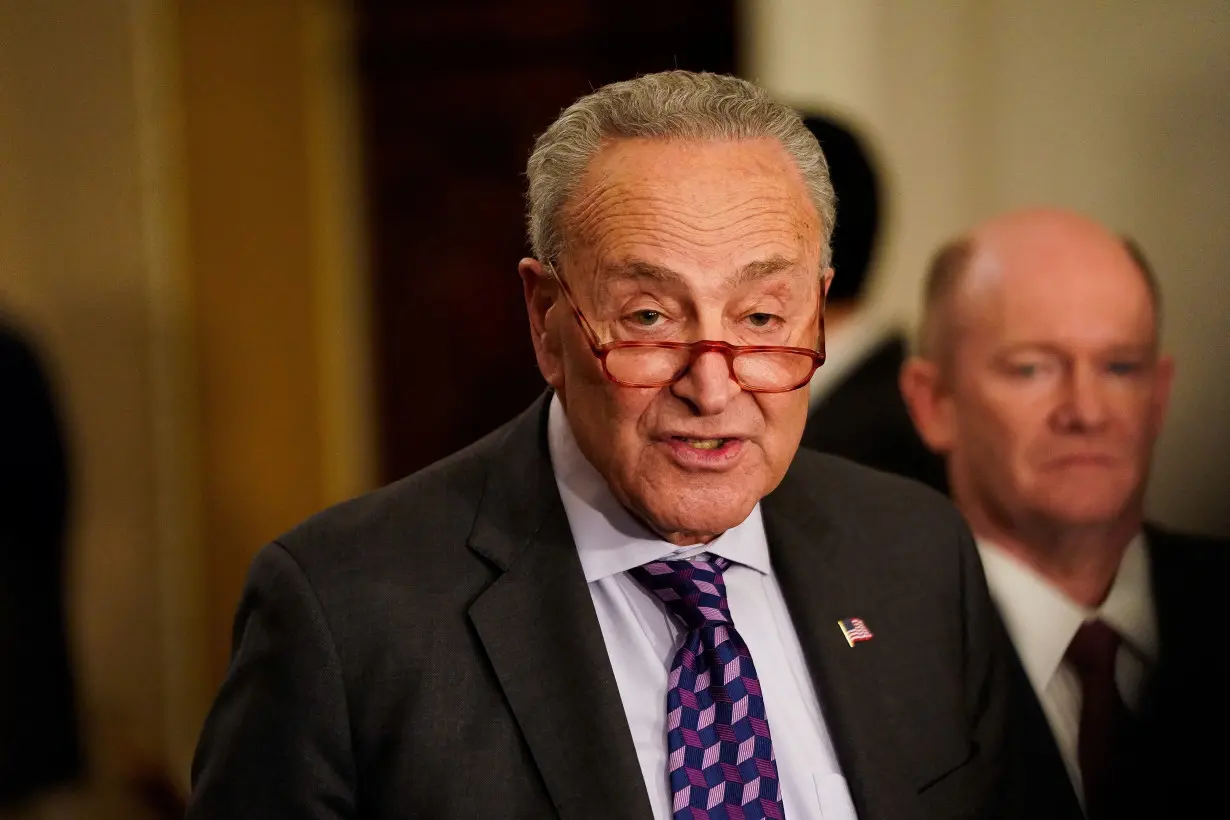 U.S. Senate Democrats weekly policy lunch at U.S. Capitol in Washington