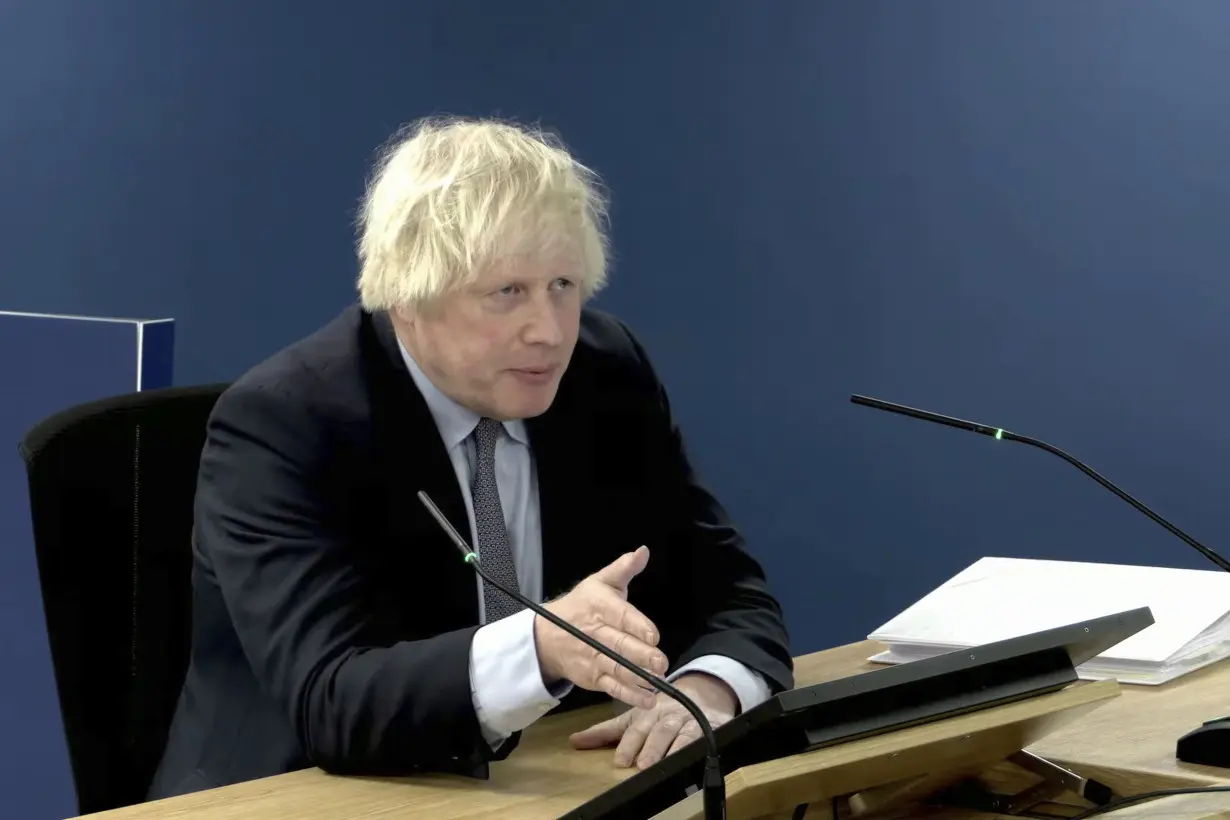 Former UK Prime Minister Boris Johnson admits to making mistakes but defends COVID record at inquiry