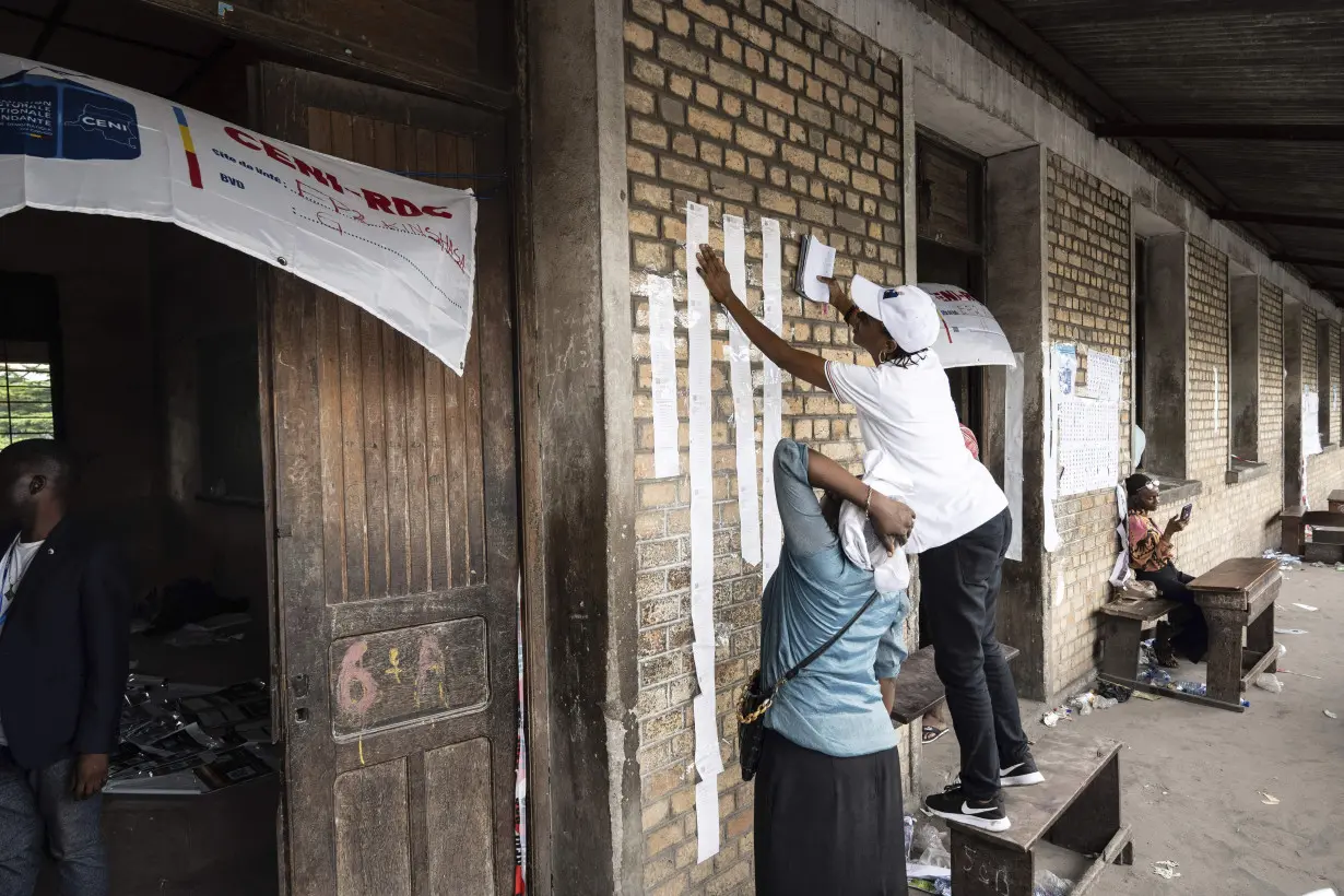 Congo conducts a 2nd day of voting after delays and closed polls keep people from casting ballots