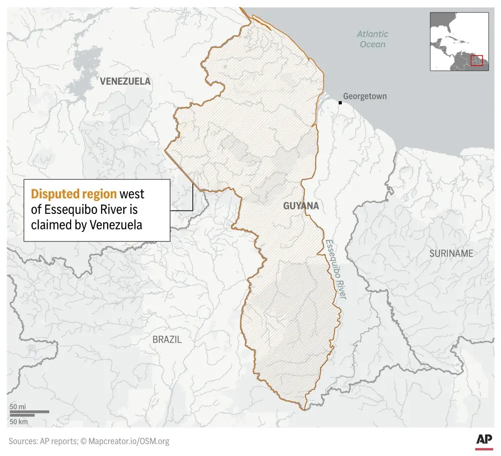 Tensions are soaring between Guyana and Venezuela over a territorial dispute. Here's what to know