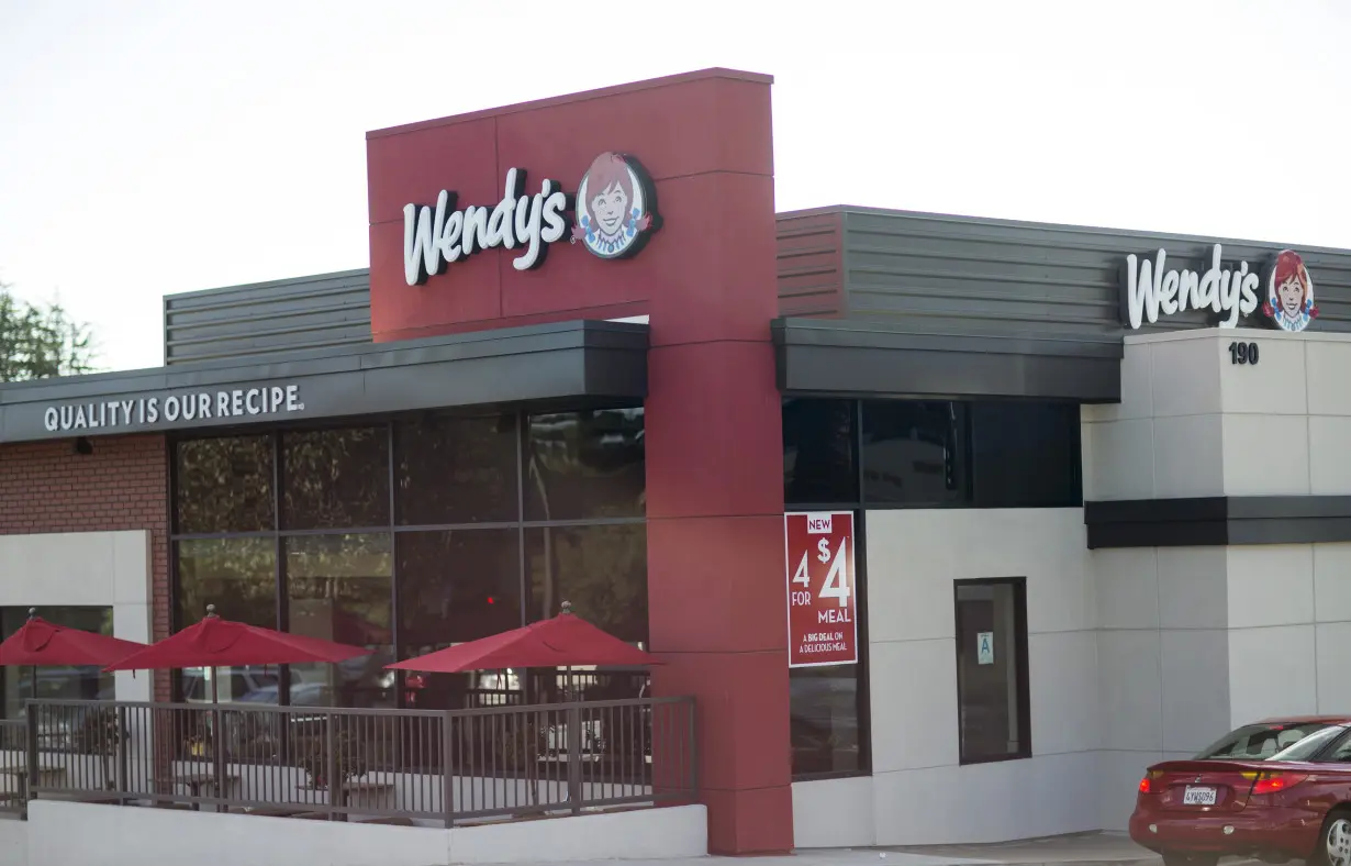 A Wendy's Co restaurant is pictured in Monrovia