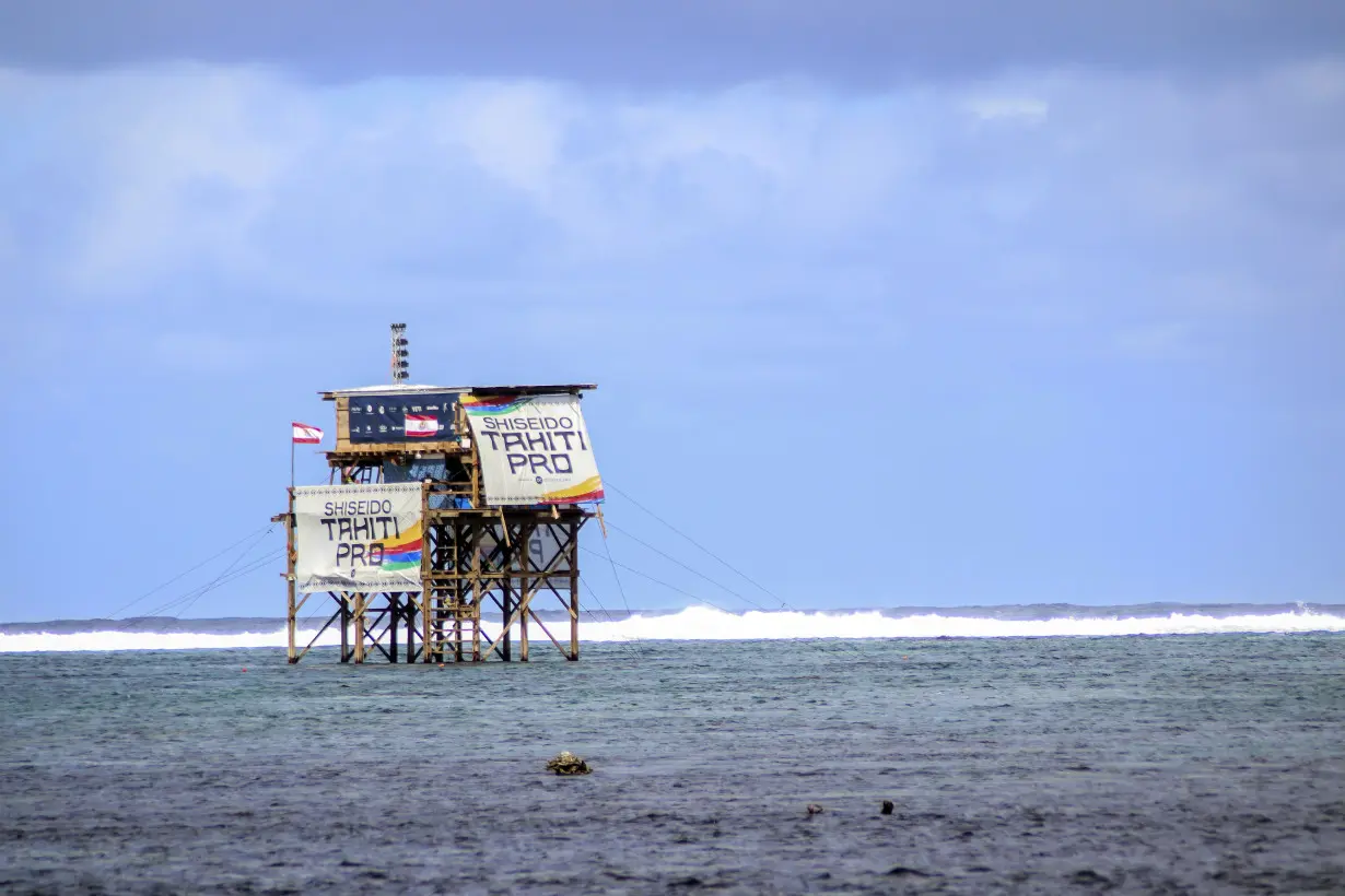 New tower at surfing venue in Tahiti spurring more blowback against Paris Olympic organizers