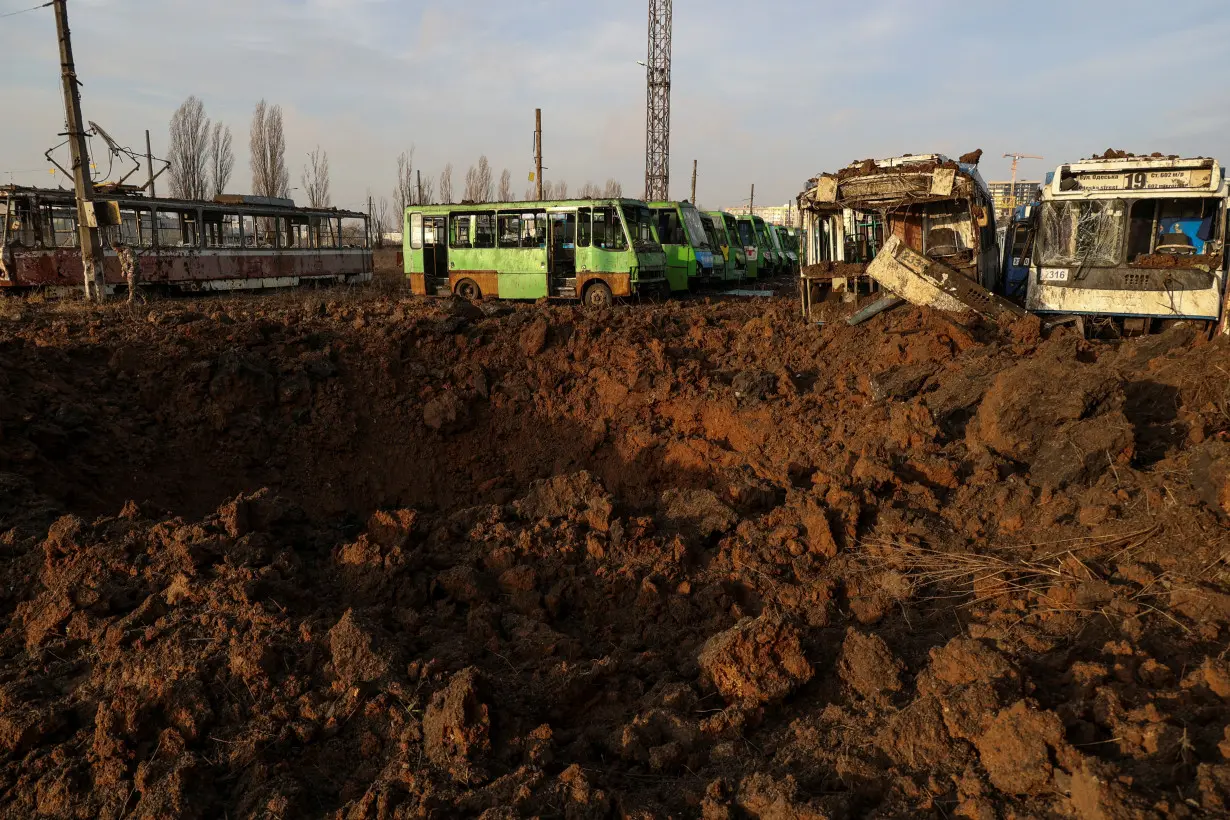 Aftermath of a Russian missile attack in Kharkiv