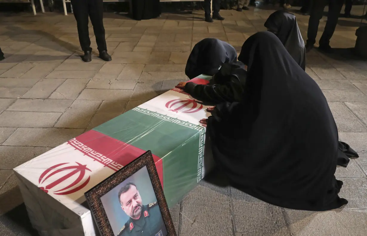 Iran holds funeral for a general who was killed by an alleged Israeli airstrike in Syria