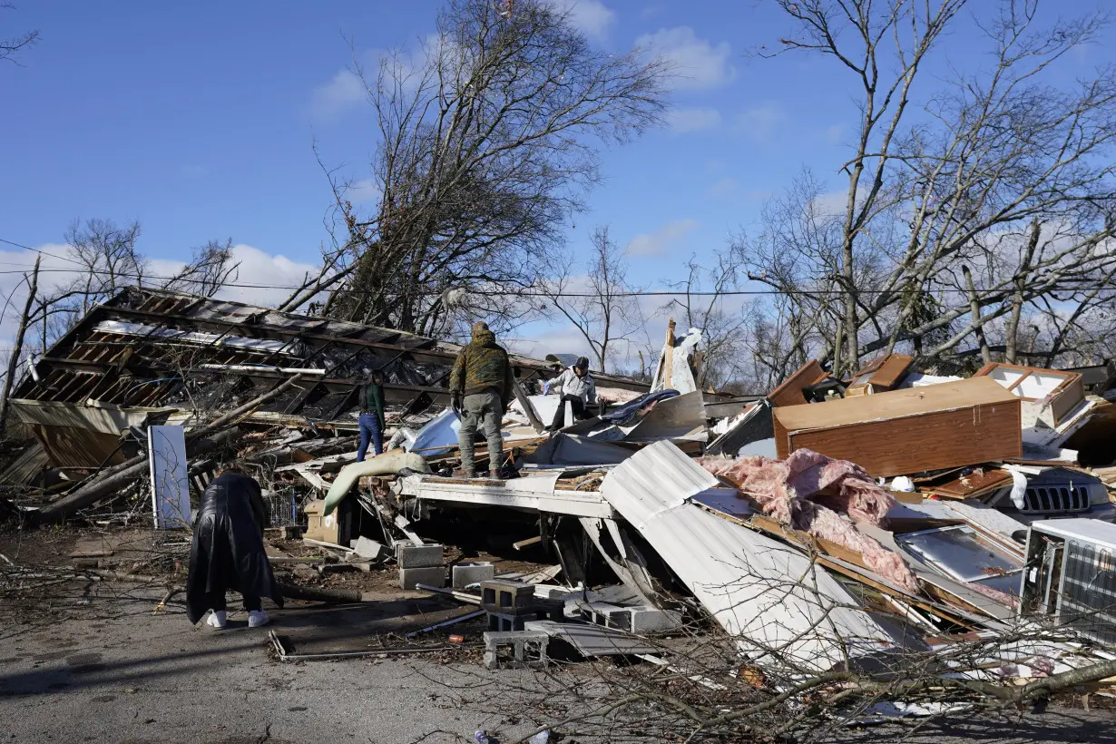 Tennessee residents clean up after severe weekend storms killed 6 people and damaged neighborhoods