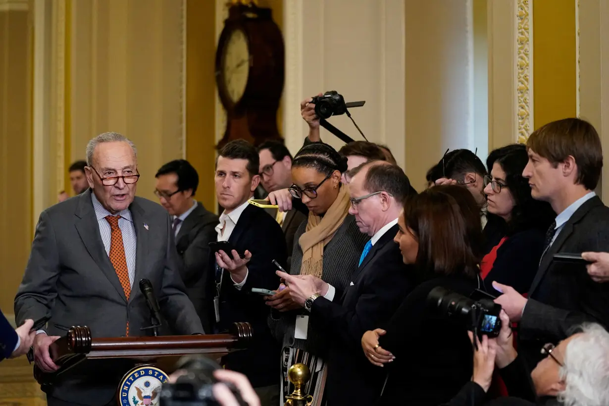 U.S. Senate Democrats weekly policy lunch at U.S. Capitol in Washington