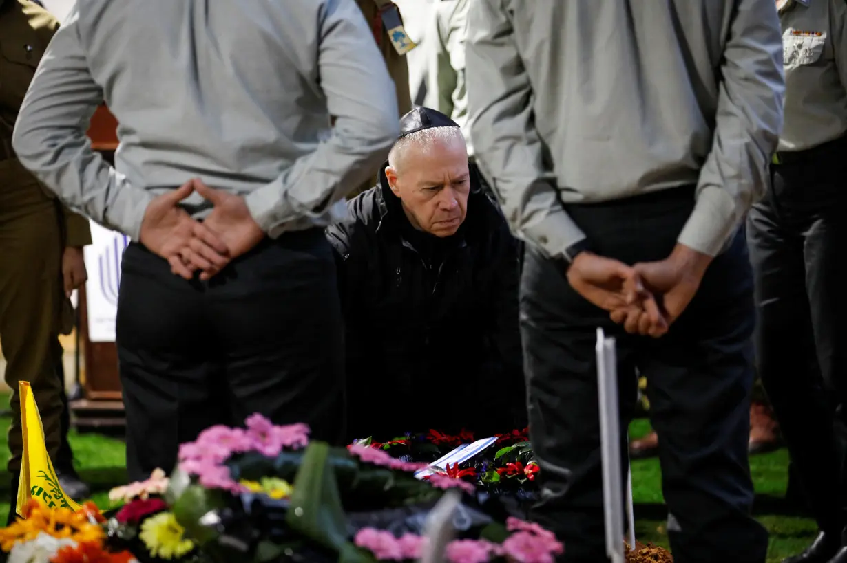 Funeral of Israeli commander Grinberg in Jerusalem