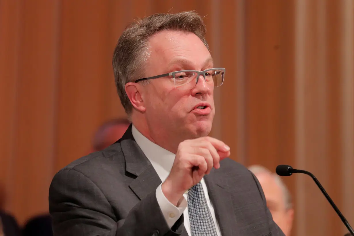 John C. Williams, president and CEO of the Federal Reserve Bank of New York speaks to the Economic Club of New York in the Manhattan borough of New York