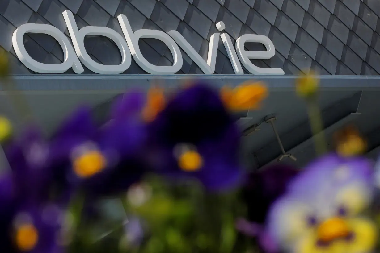 FILE PHOTO: A sign stands outside a Abbvie facility in Cambridge