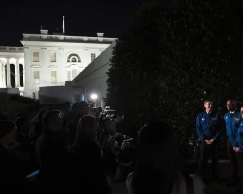 Biden hosts four NASA astronauts, the first crew aiming to fly around the moon in a half-century