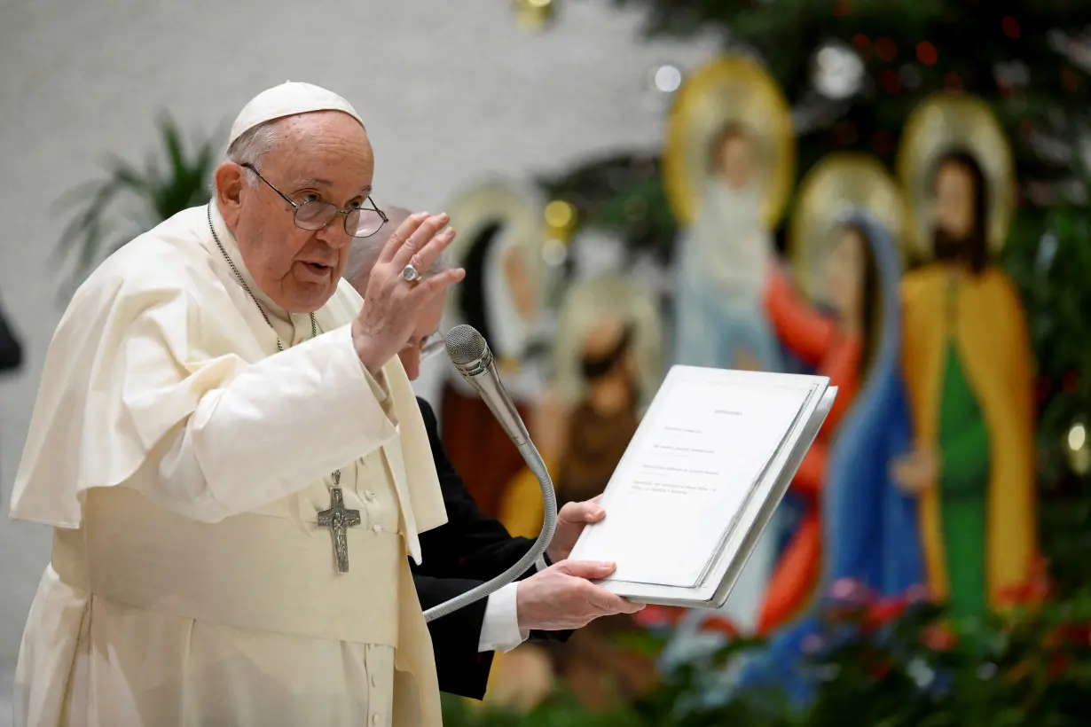 Pope Francis holds a weekly general audience at the Vatican