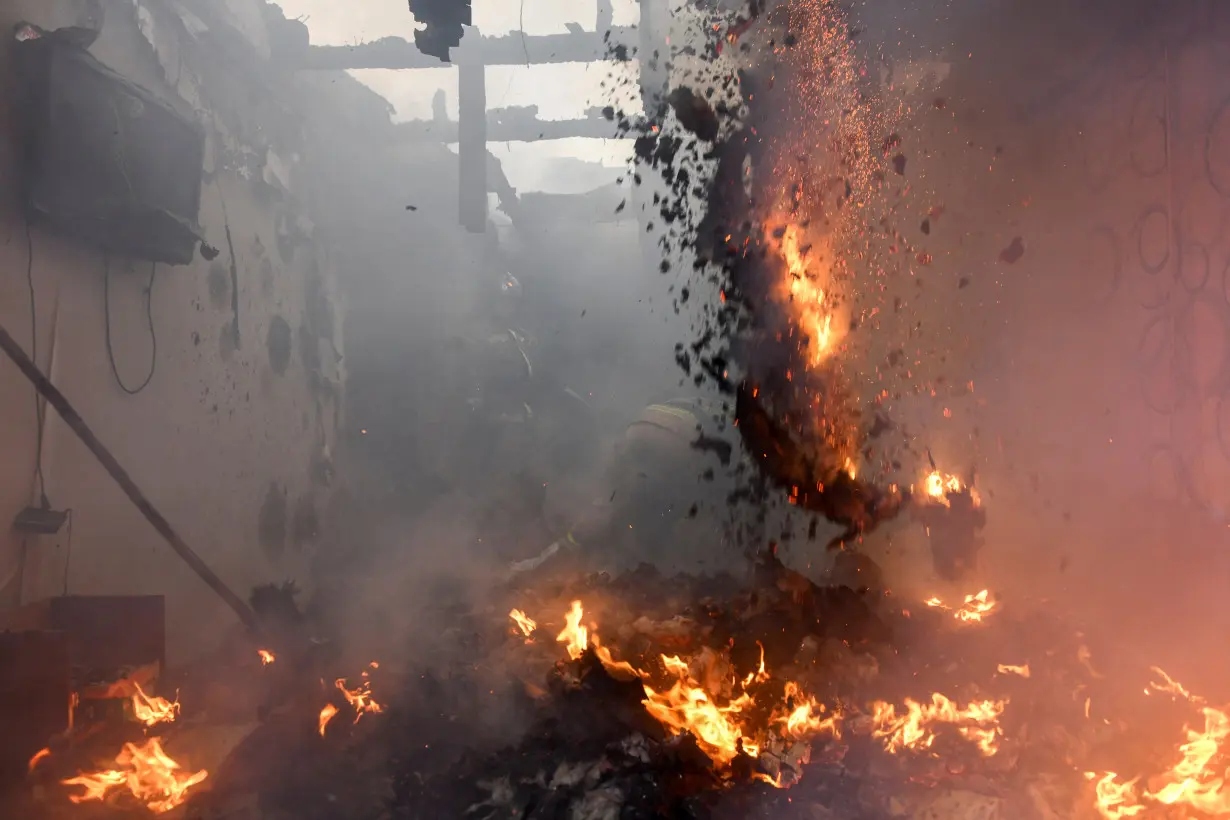 Aftermath of recent shelling in Donetsk