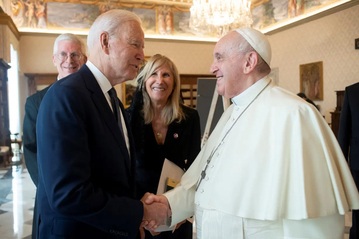 Pope Francis meets U.S. President Joe Biden at the Vatican