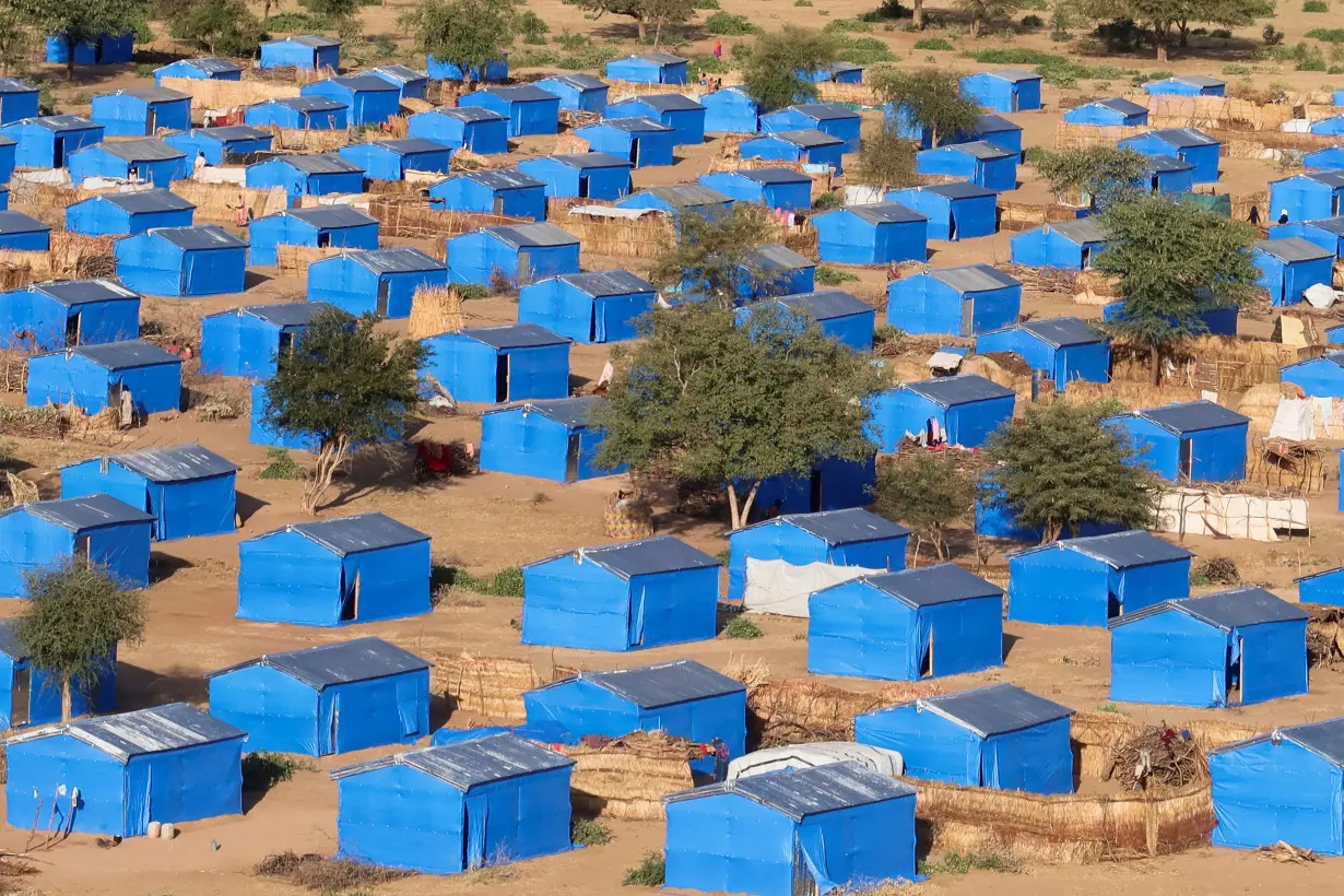 FILE PHOTO: A general view of refugee tents in the Metche Sudanese refugee camp, Chad