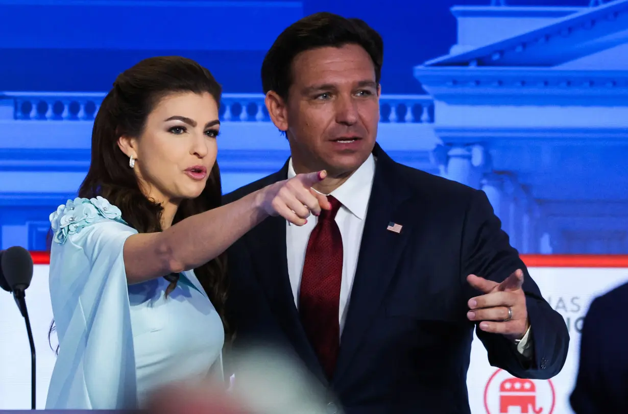 Republican U.S. Presidential candidates participate in their second debate of the 2024 U.S. presidential campaign in Simi Valley, California