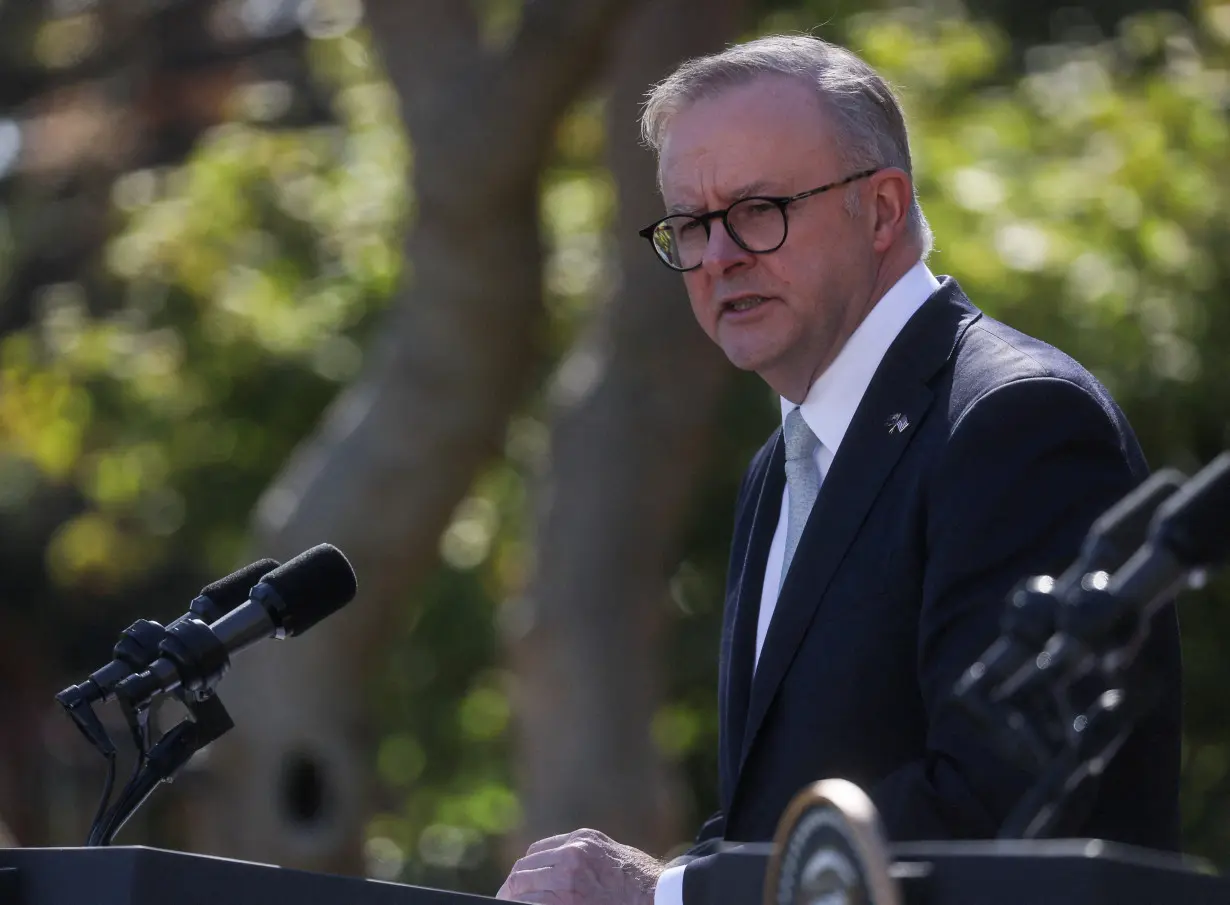 FILE PHOTO: Australia’s Prime Minister Anthony Albanese in Washington