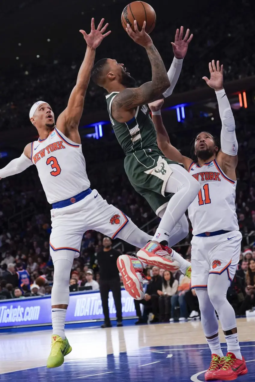 Bucks Knicks Basketball