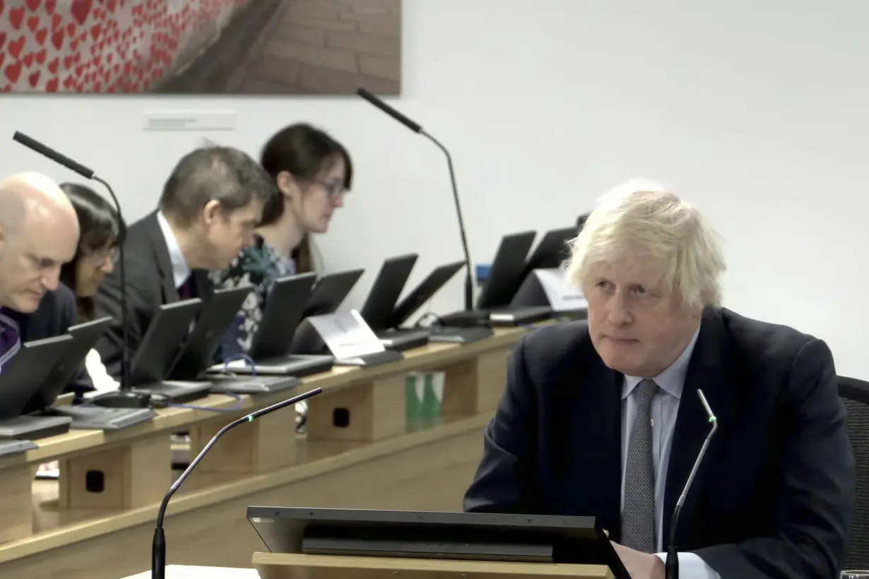 Former UK Prime Minister Boris Johnson admits to making mistakes but defends COVID record at inquiry