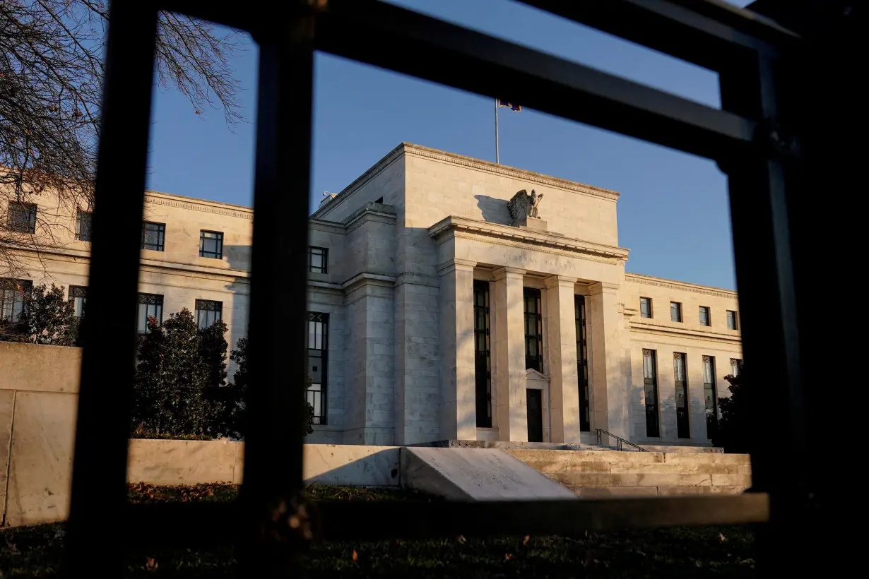 FILE PHOTO: The Federal Reserve building is seen in Washington, DC