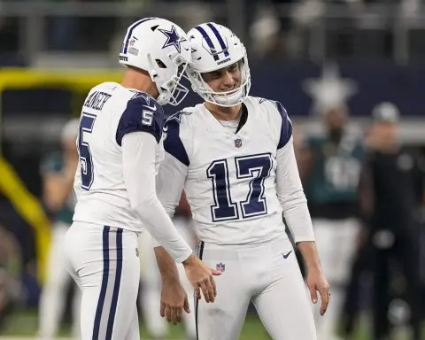 Dak Prescott, Brandon Aubrey help Cowboys pull even with Eagles in NFC East with 33-13 victory