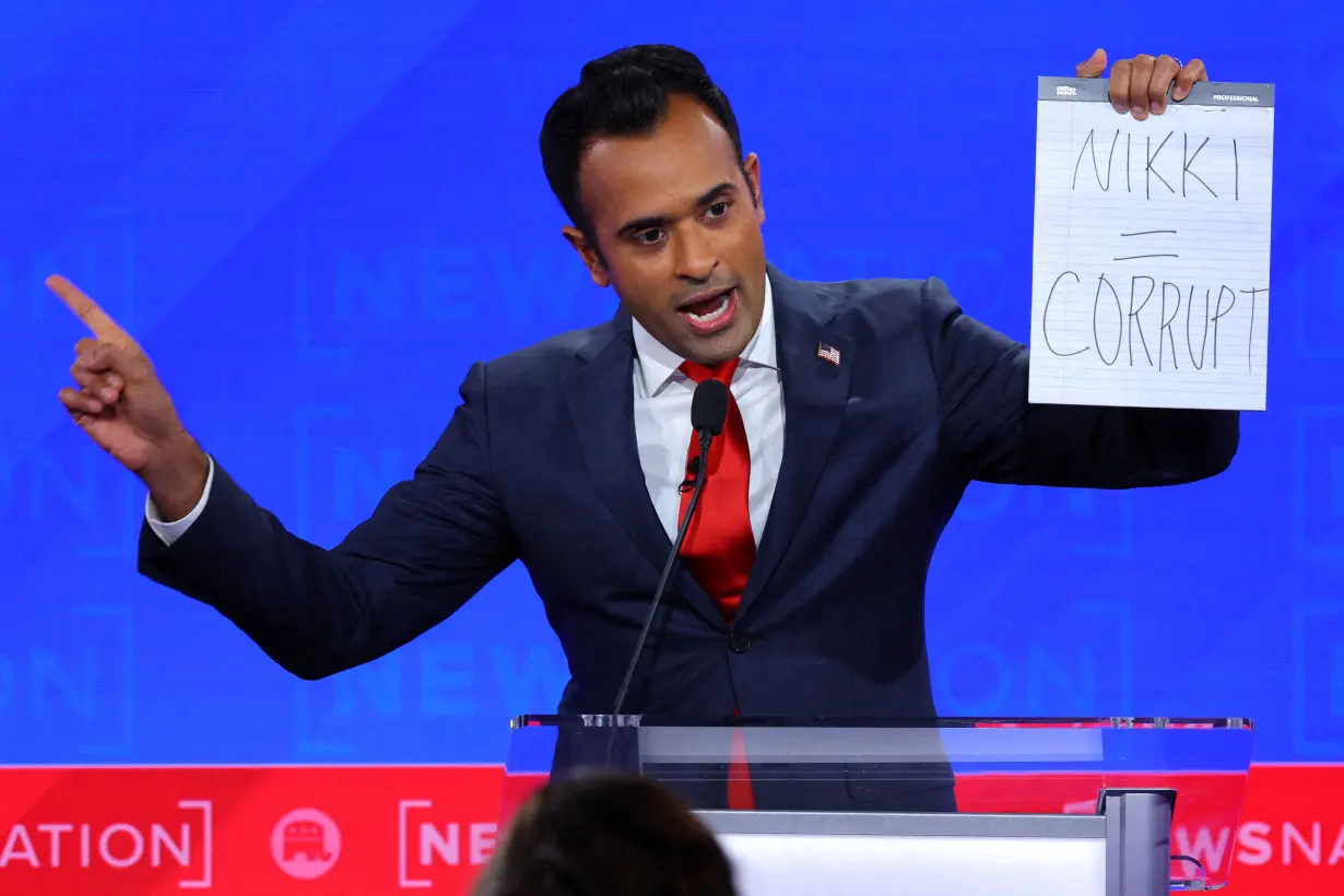 Republican U.S. presidential candidates participate in their fourth debate of the 2024 U.S. presidential campaign in Tuscaloosa, Alabama