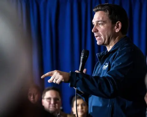 DeSantis marks Iowa milestone as caucuses near. Trump says his rival's campaign is in deep trouble