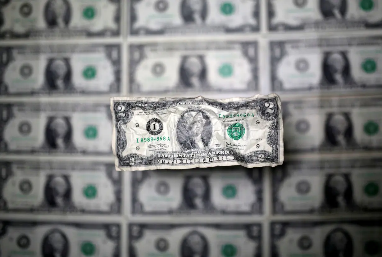 U.S. dollar banknote is seen in this picture illustration