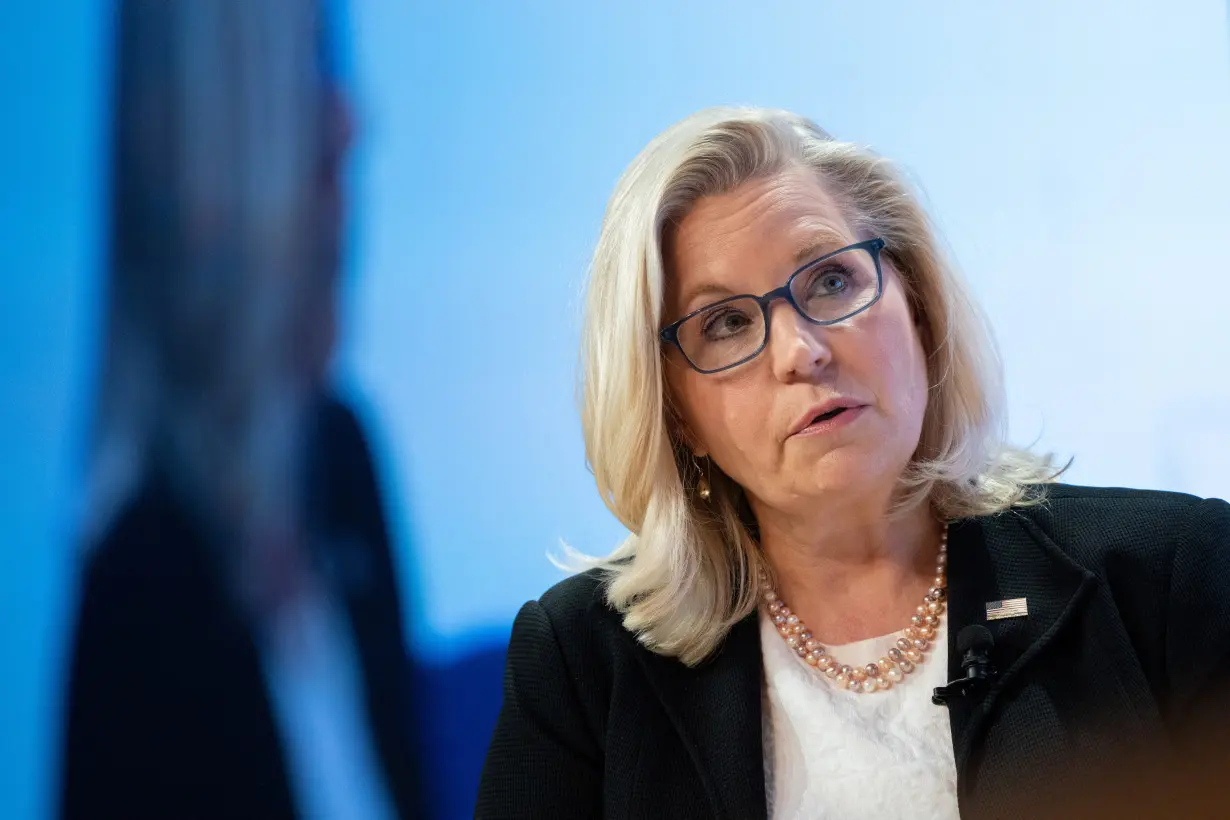 Republican congresswoman Liz Cheney speaks during the Anti-Defamation League's 