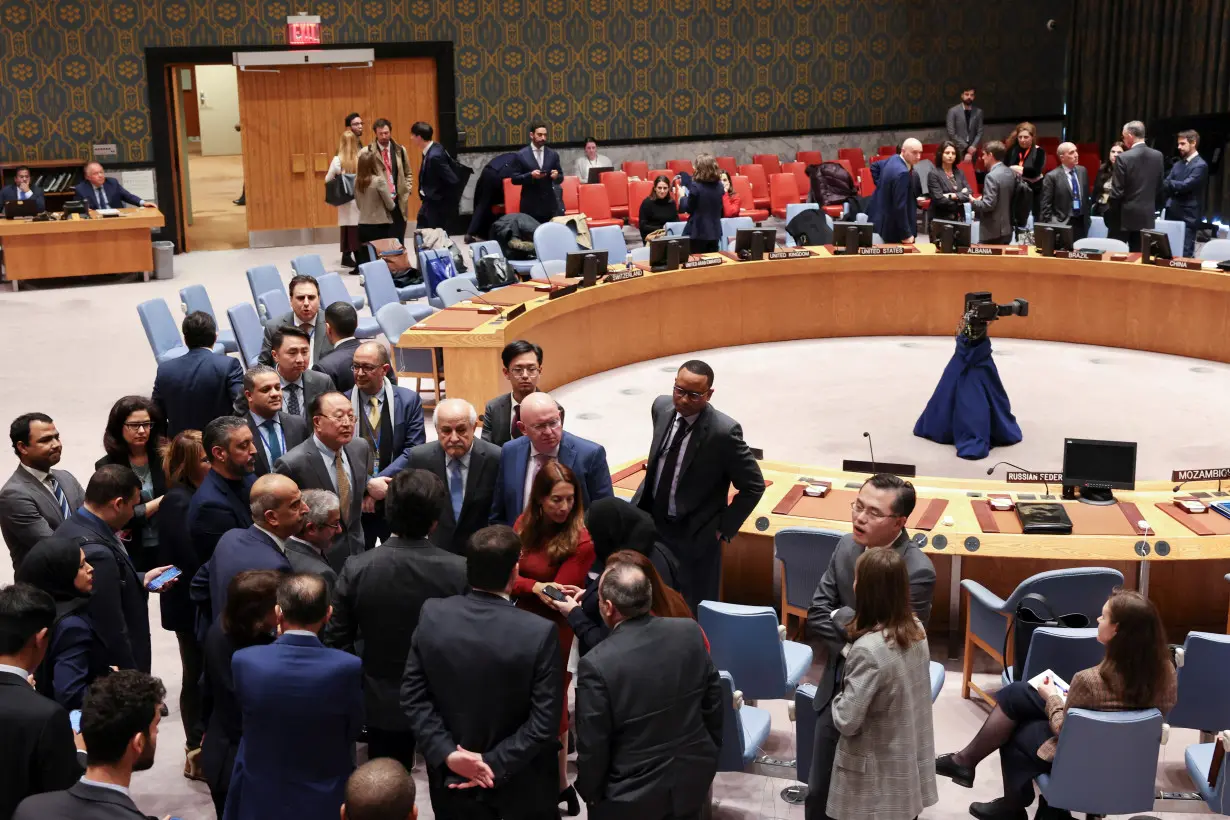 U.N. Security Council moves towards a vote to demand aid access for Gaza, in New York