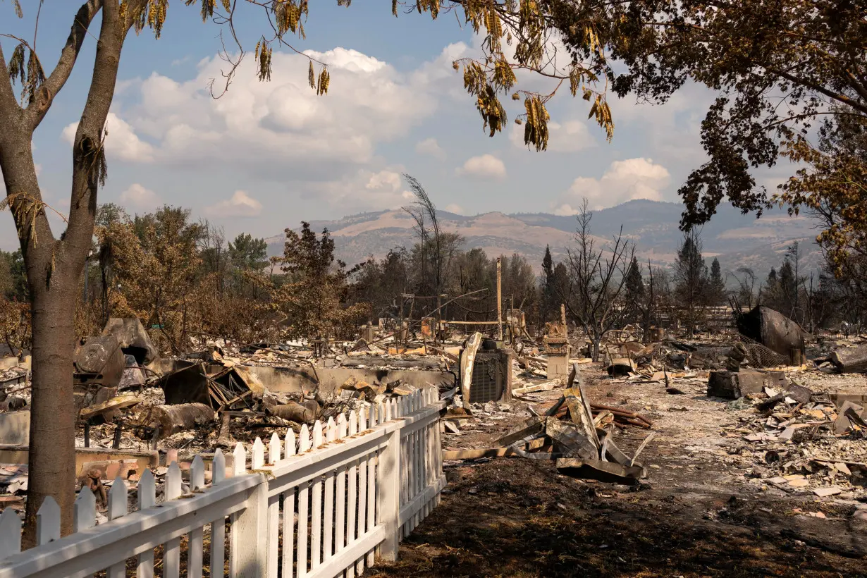 FILE PHOTO: Destruction after wildfires in Oregon