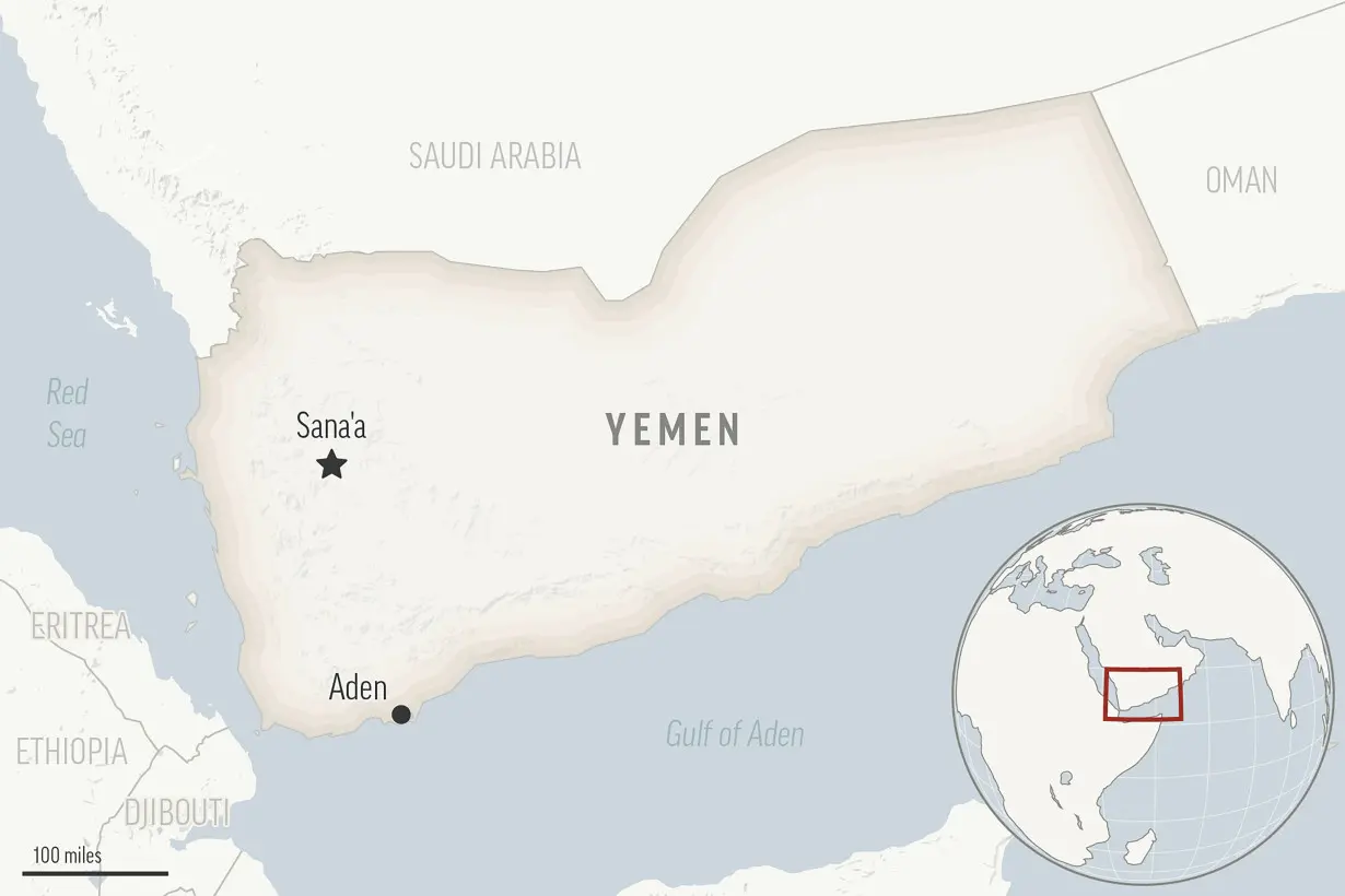 A missile fired by Yemen’s Houthi rebels strikes a Norwegian-flagged tanker in the Red Sea