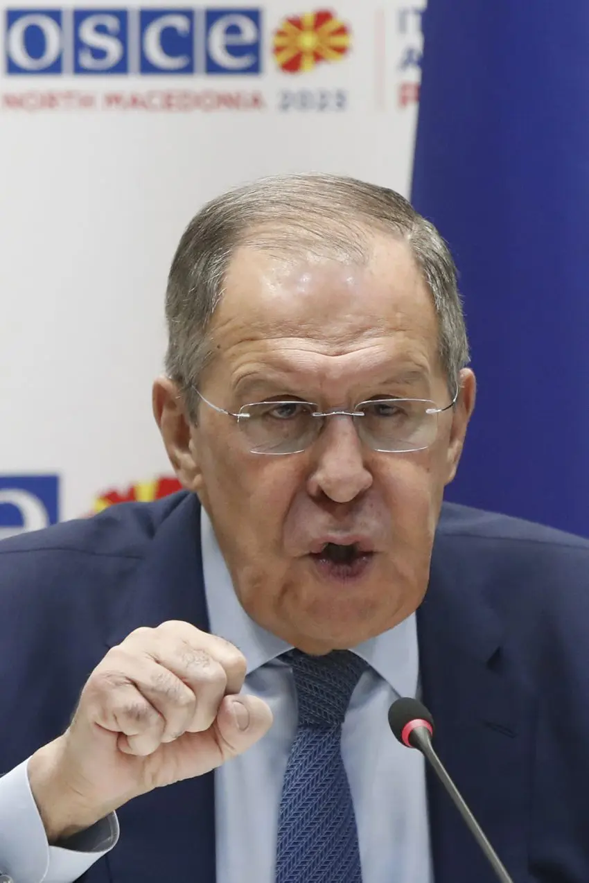 Russia's Lavrov declares at security talks that his country's goals in Ukraine are unchanged