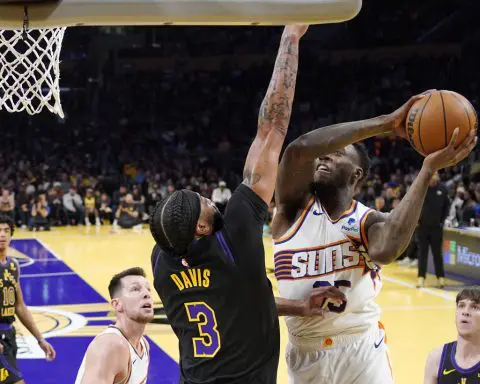 LeBron James leads Lakers to the In-Season Tournament semifinals with a 106-103 win over Suns