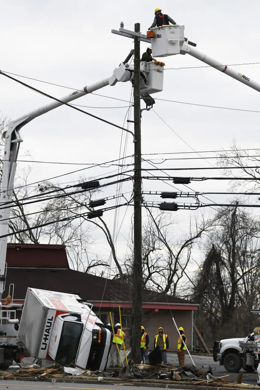 Tennessee residents clean up after severe weekend storms killed 6 people and damaged neighborhoods