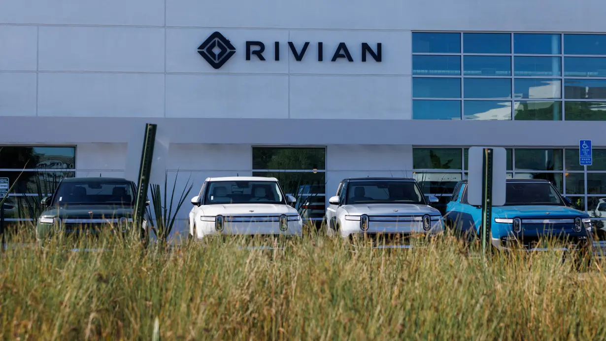 FILE PHOTO: Rivian Automotive Inc facility in California