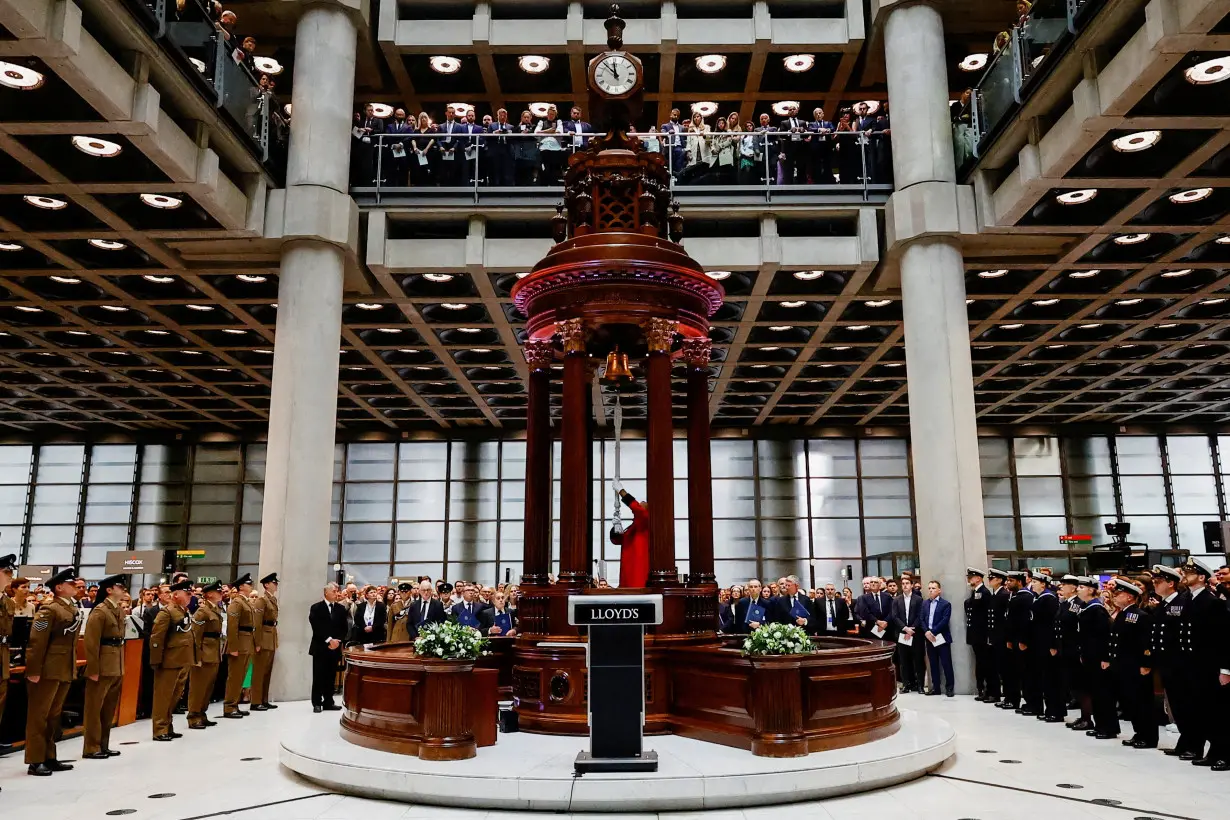 FILE PHOTO: Lloyd's of London holds event to mark accession of Britain's King Charles