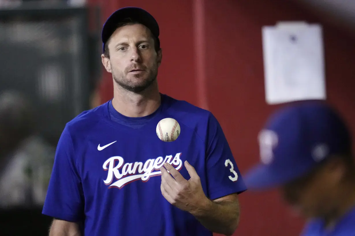 Rangers Scherzer Baseball