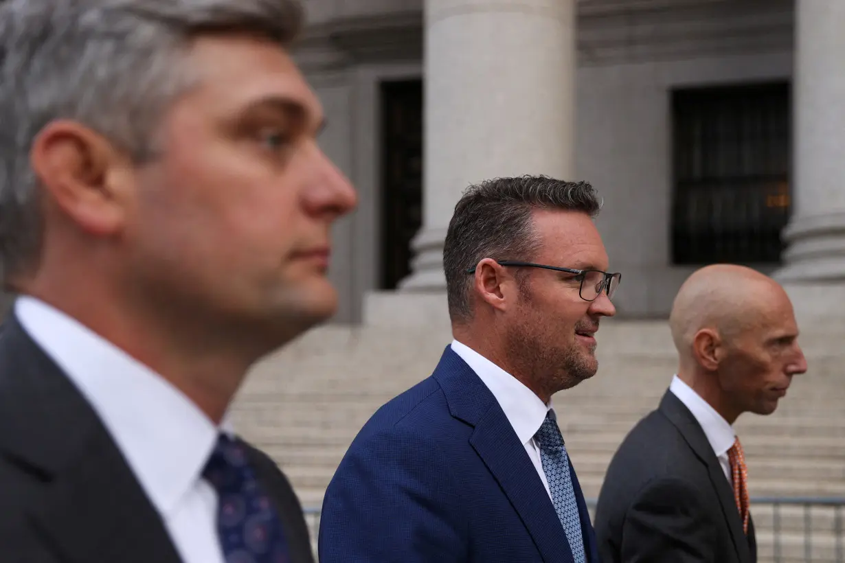 Trevor Milton, founder and former-CEO of Nikola Corp., departs the Thurgood Marshall United States Courthouse in New York