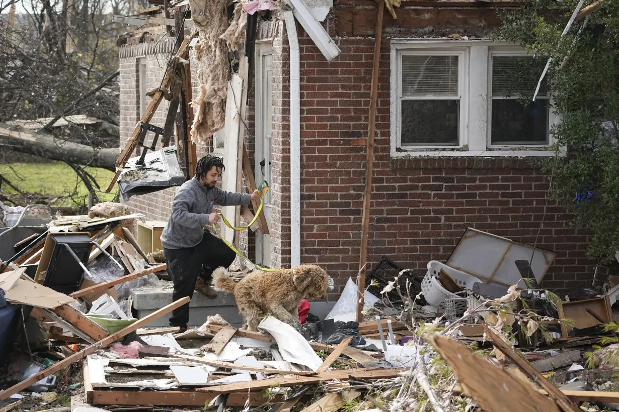 Tennessee residents clean up after severe weekend storms killed 6 people and damaged neighborhoods