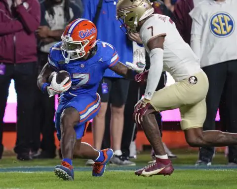 Florida RB Trevor Etienne enters the transfer portal with 2 years of eligibility remaining